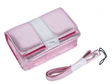 iSmart Trendy Soft Leather Case-Pink White